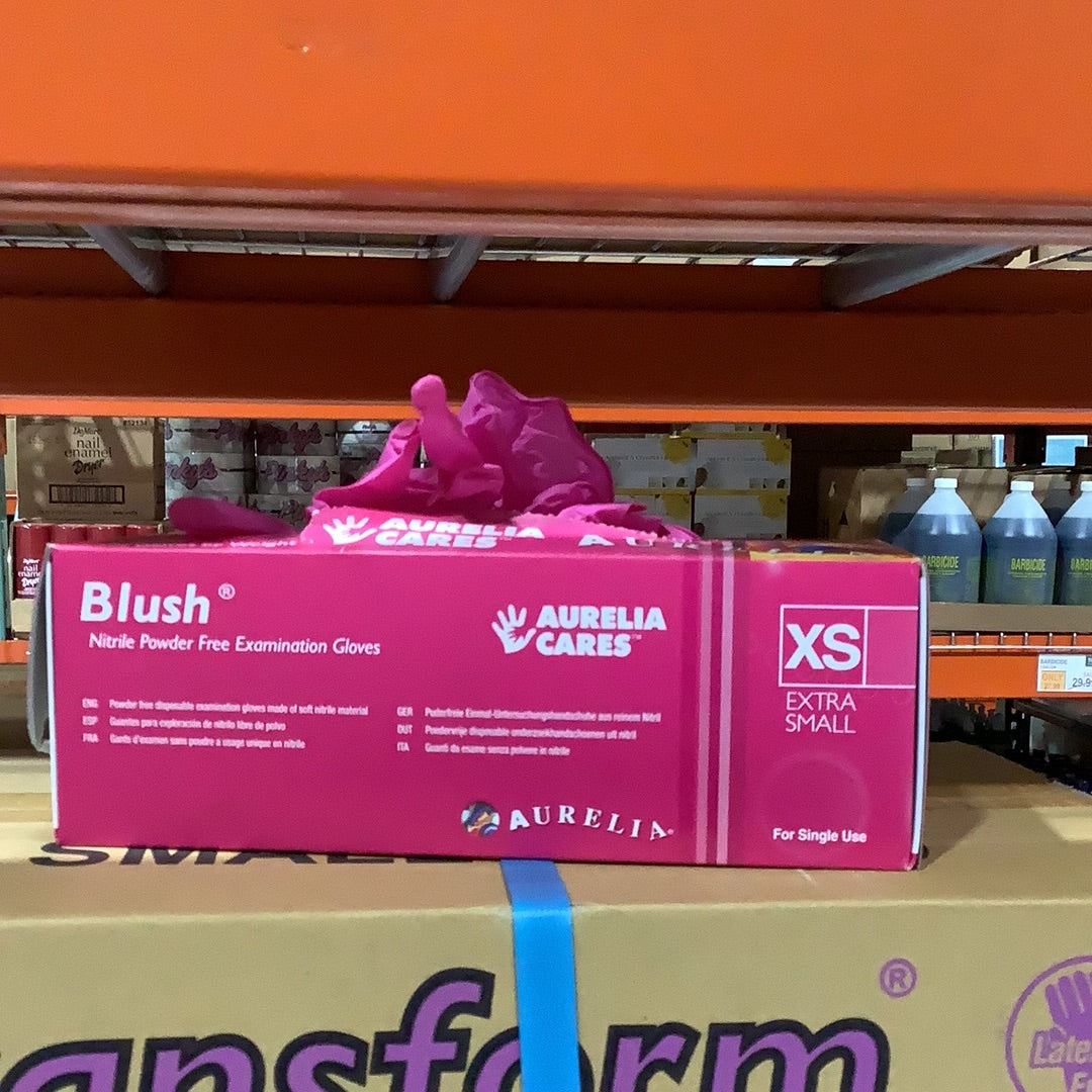 BLUSH NITRILE POWDER FREE GLOVES (2000 PC)