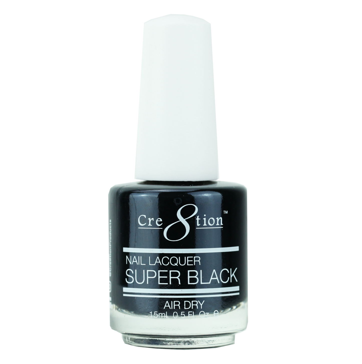 CRE8TION NAIL LACQUER SUPER BLACK (6 PC)