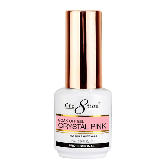 CRE8TION SOAK OFF GEL CRYSTAL PINK