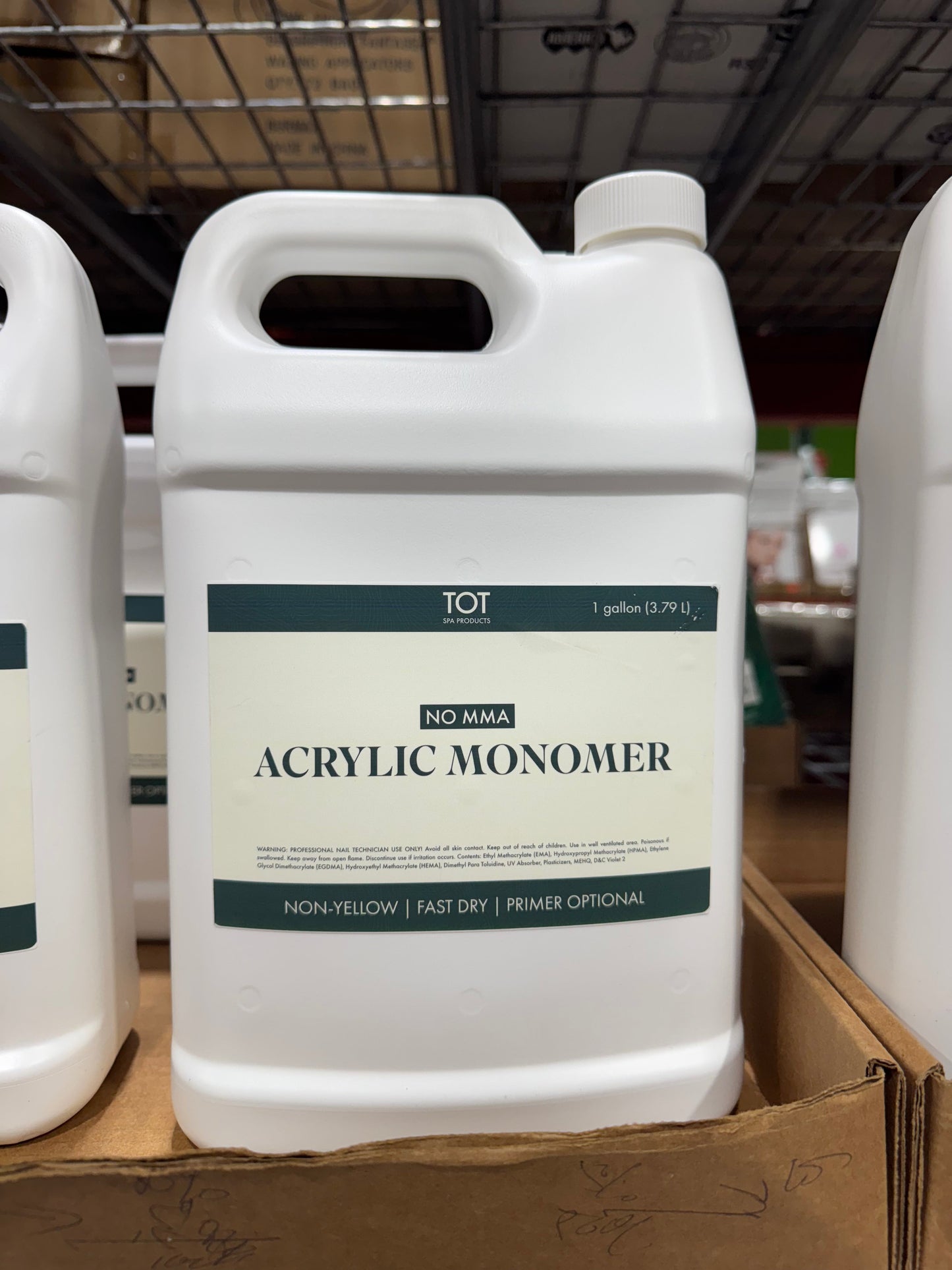 TOT ACRYLIC MONOMER LIQUID 1 GALLON (NO MMA)