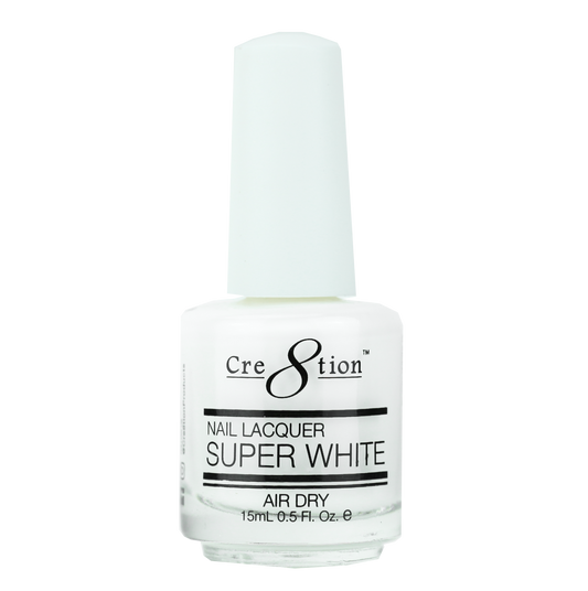 CRE8TION NAIL LACQUER SUPER WHITE (6 PC)