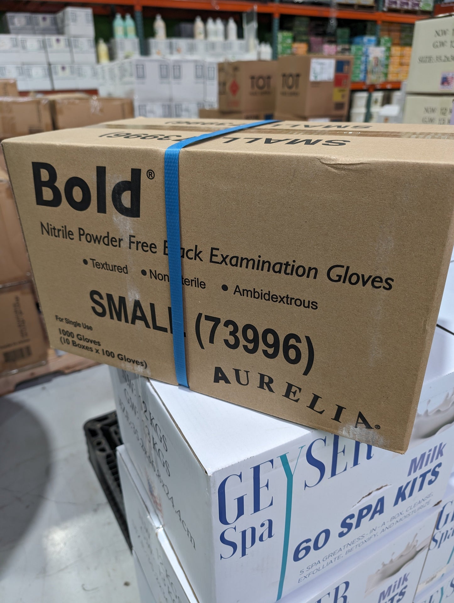 BOLD NITRILE POWDER FREE BLACK EXAMINATION GLOVES (1000 PC)