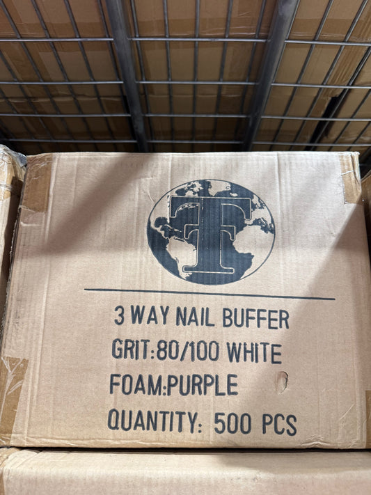 TOT 3 WAY NAIL BUFFER (BOX-500 PCS)