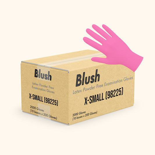 BLUSH NITRILE POWDER FREE GLOVES (2000 PC)