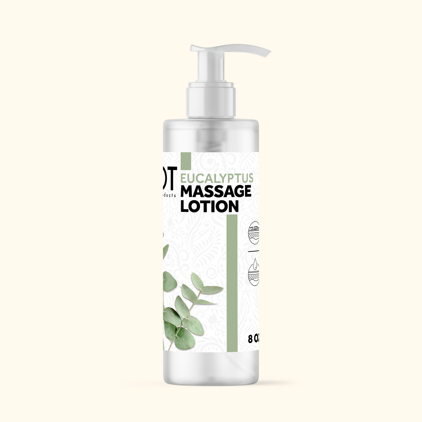 TOT MASSAGE LOTION 8 OZ (CASE)