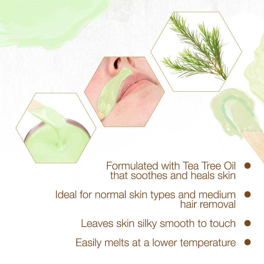 GIGI TEA TREE INFUSED CRÈME WAX (CASE-24 PC)