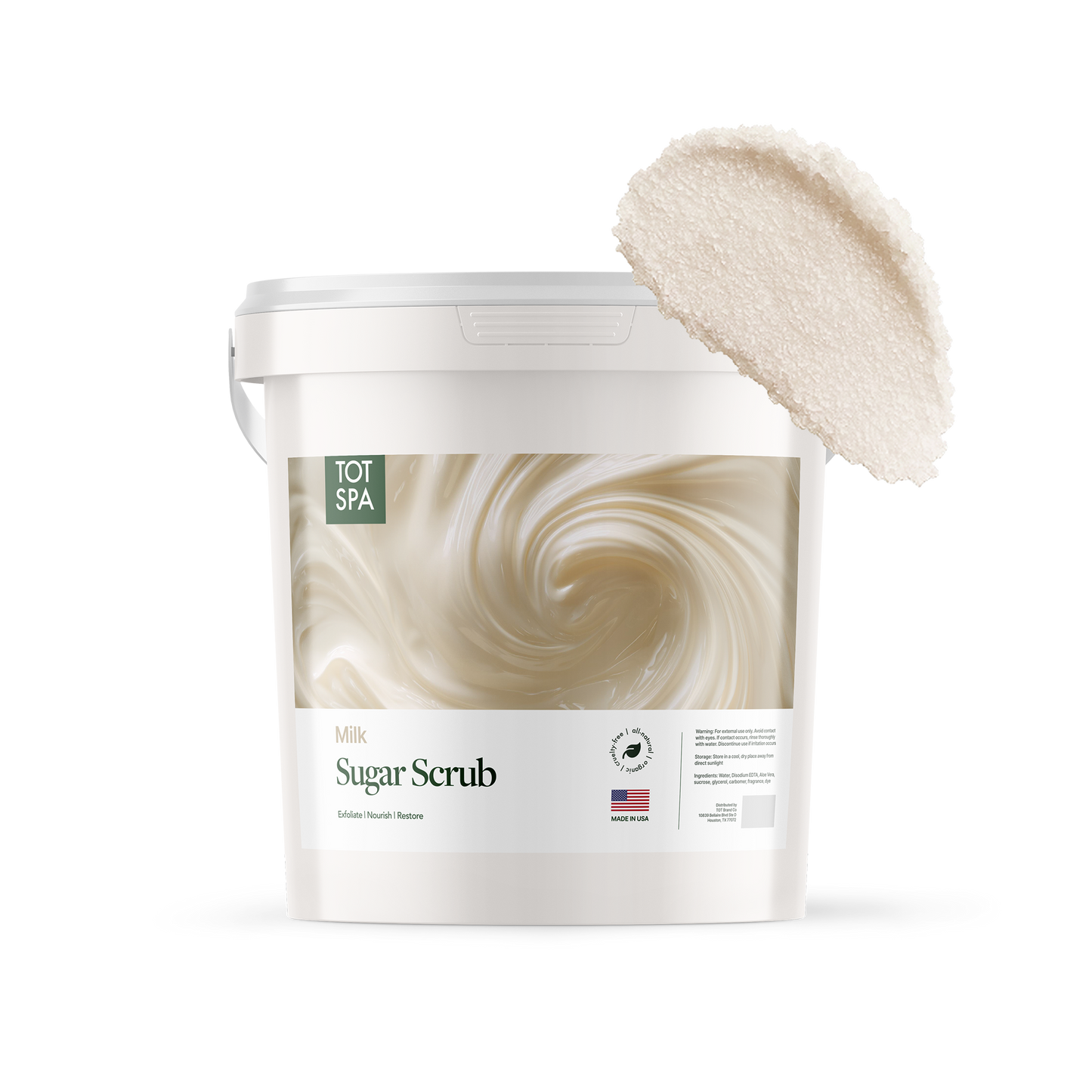 TOT Sugar Scrub Milk 5 Gallon