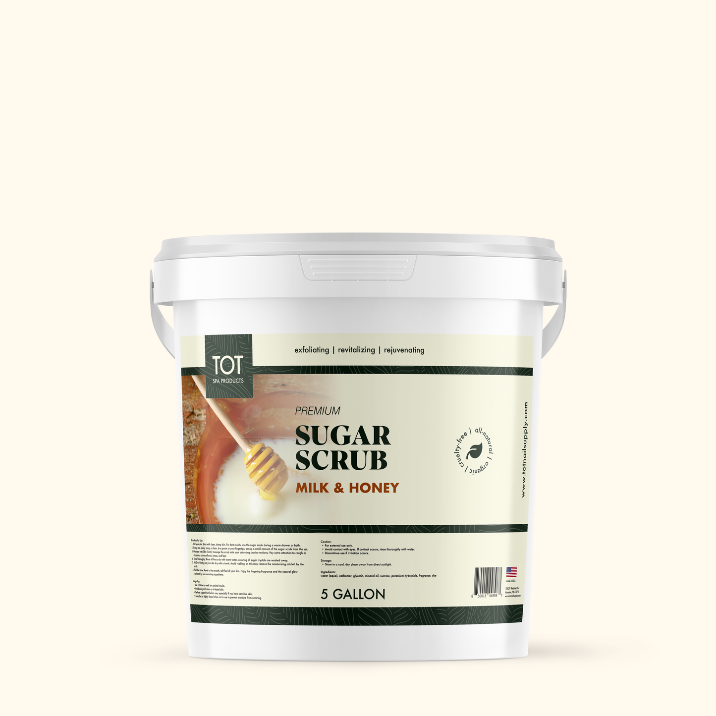 TOT Sugar Scrub Milk & Honey Pouch 300 PC