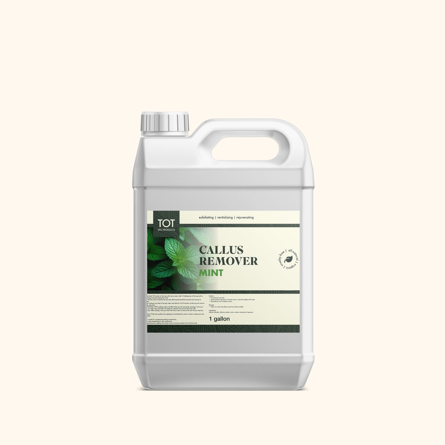 TOT Callus Remover Mint 1 Gallon Case