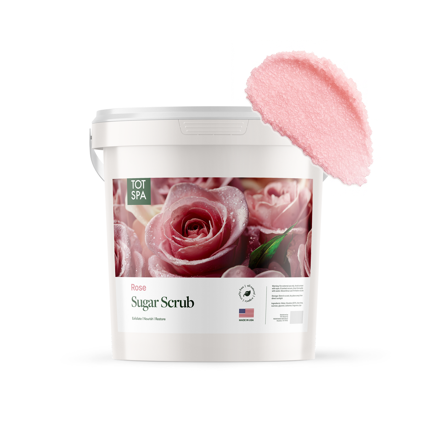 TOT Sugar Scrub Rose 5 Gallon