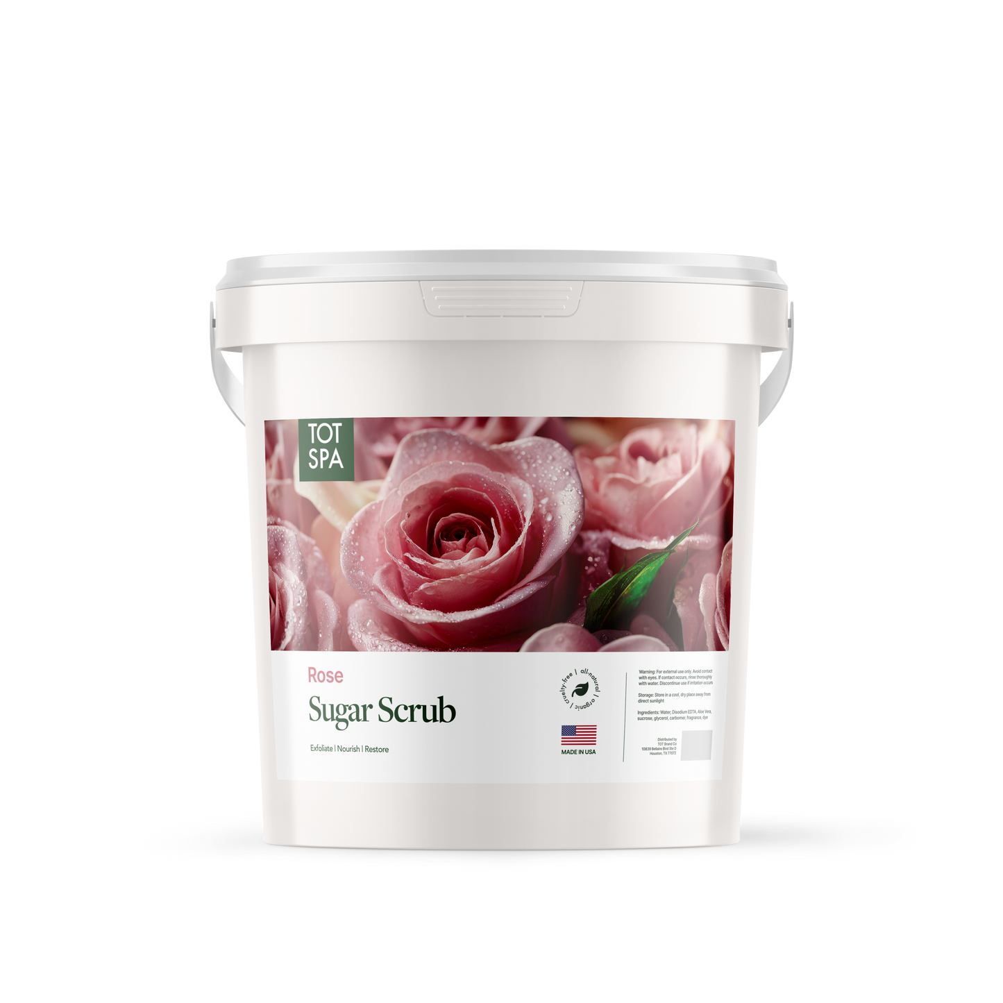 TOT Sugar Scrub Rose 5 Gallon