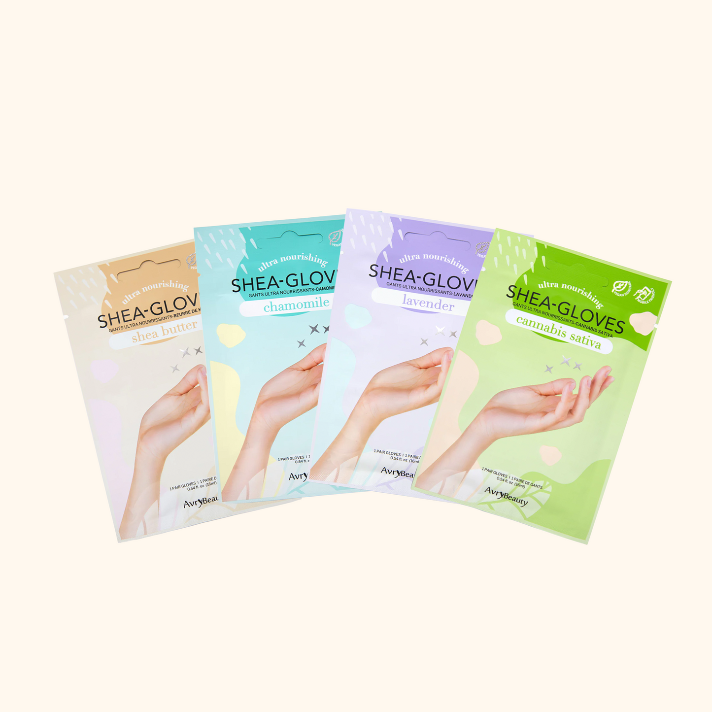 Avry Beauty Shea-Gloves Shea Butter 1 Case (300 Packs)