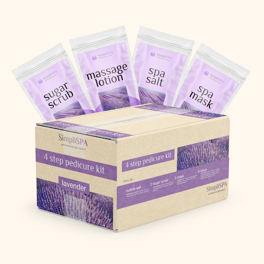 SIMPLI SPA 4 STEP PEDICURE KIT (CASE-50 KITS)