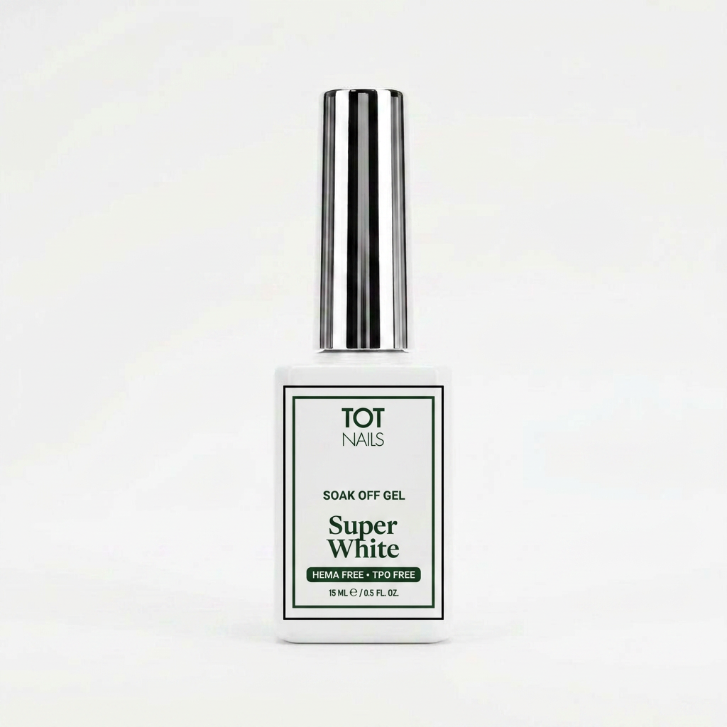 TOT NAILS Soak Off Gel Super White