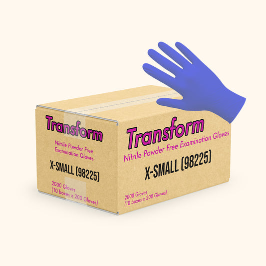 TRANSFORM NITRILE BLUE GLOVES (2000 PC)