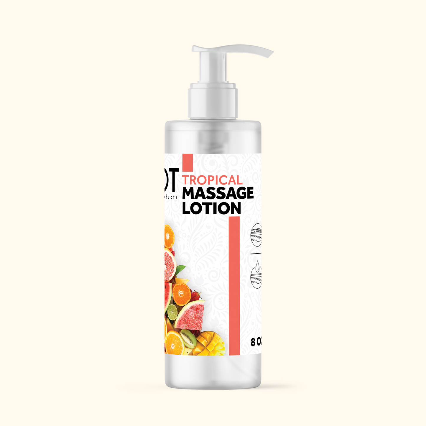 TOT MASSAGE LOTION 8 OZ (CASE)