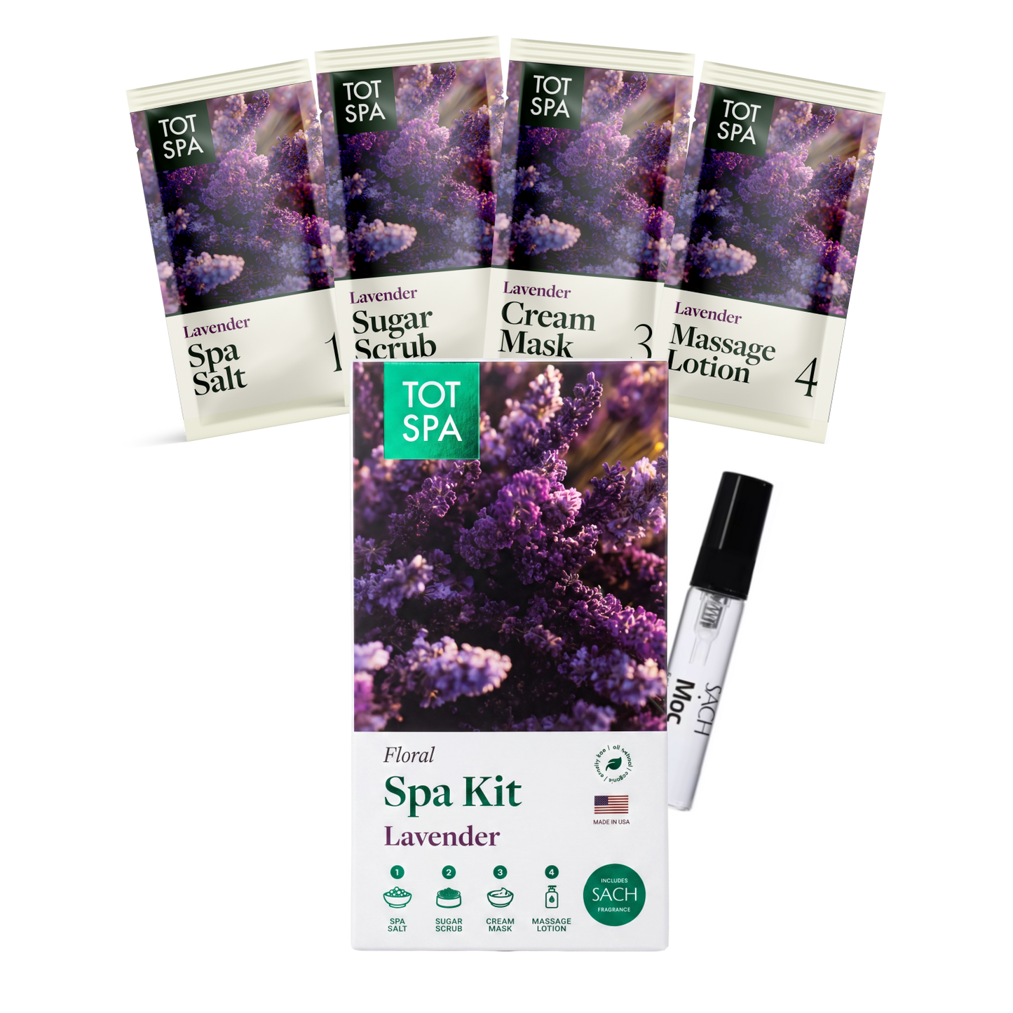 TOT 4 Step Spa Kit Rose Case