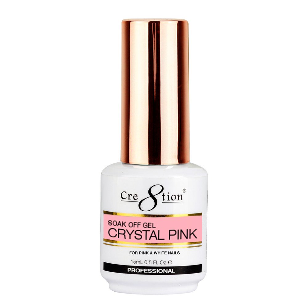 CRE8TION SOAK OFF GEL CRYSTAL PINK