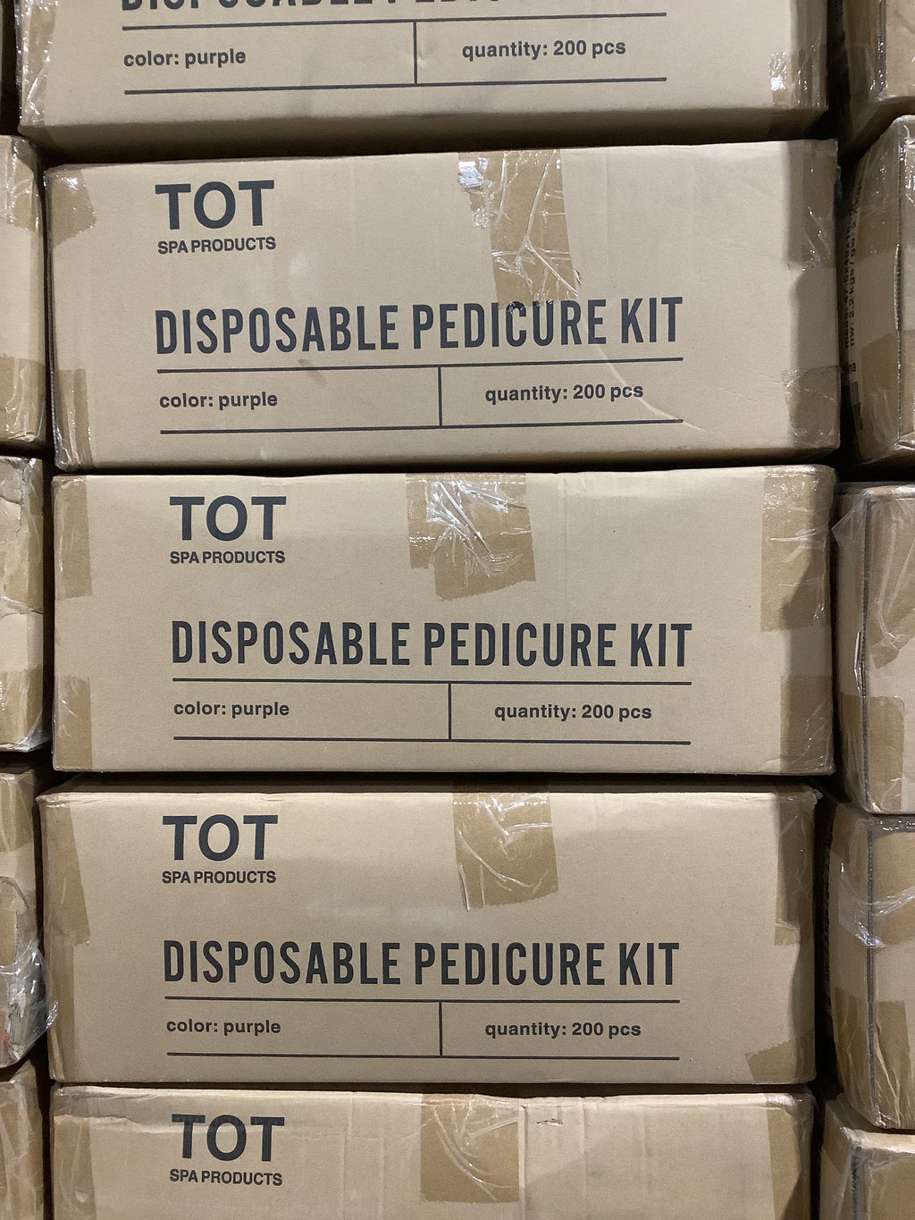 TOT DISPOSABLE PEDICURE KIT (CASE-200 PCS)