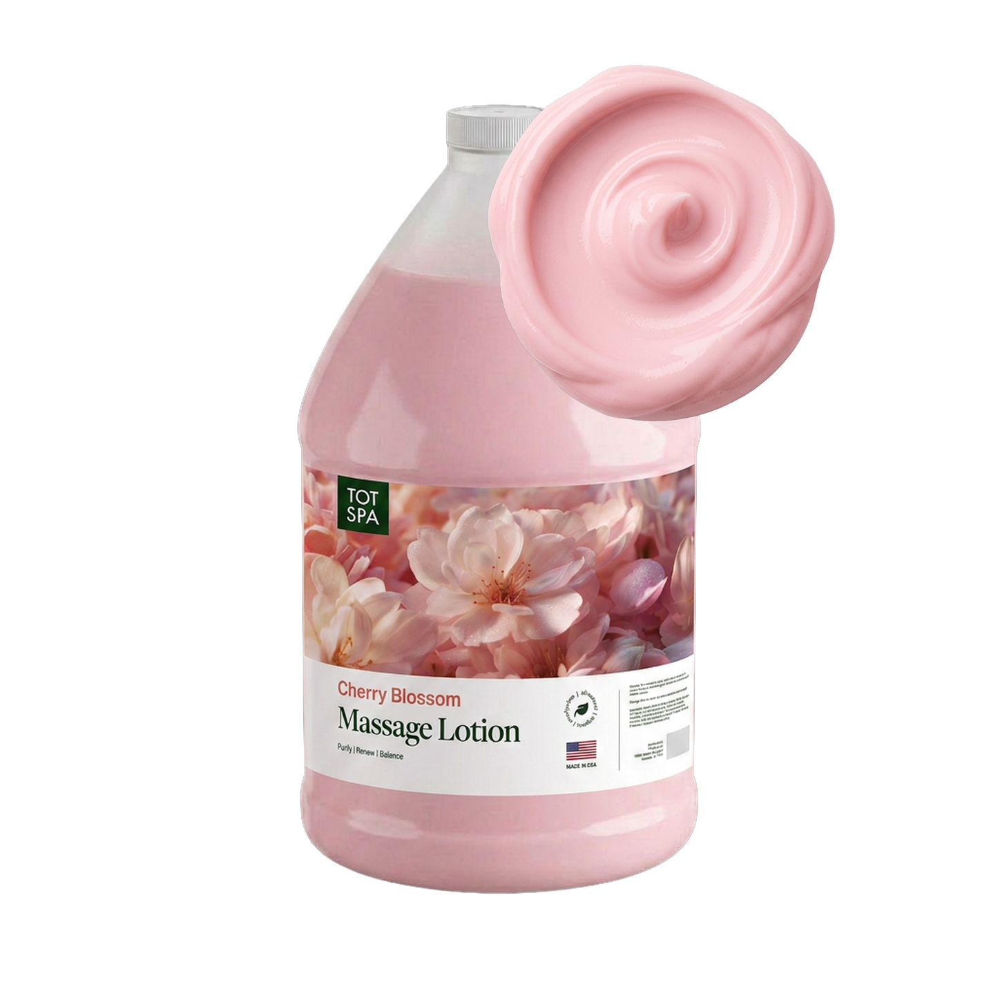 TOT Massage Lotion Cherry Blossom 1 Gallon Case