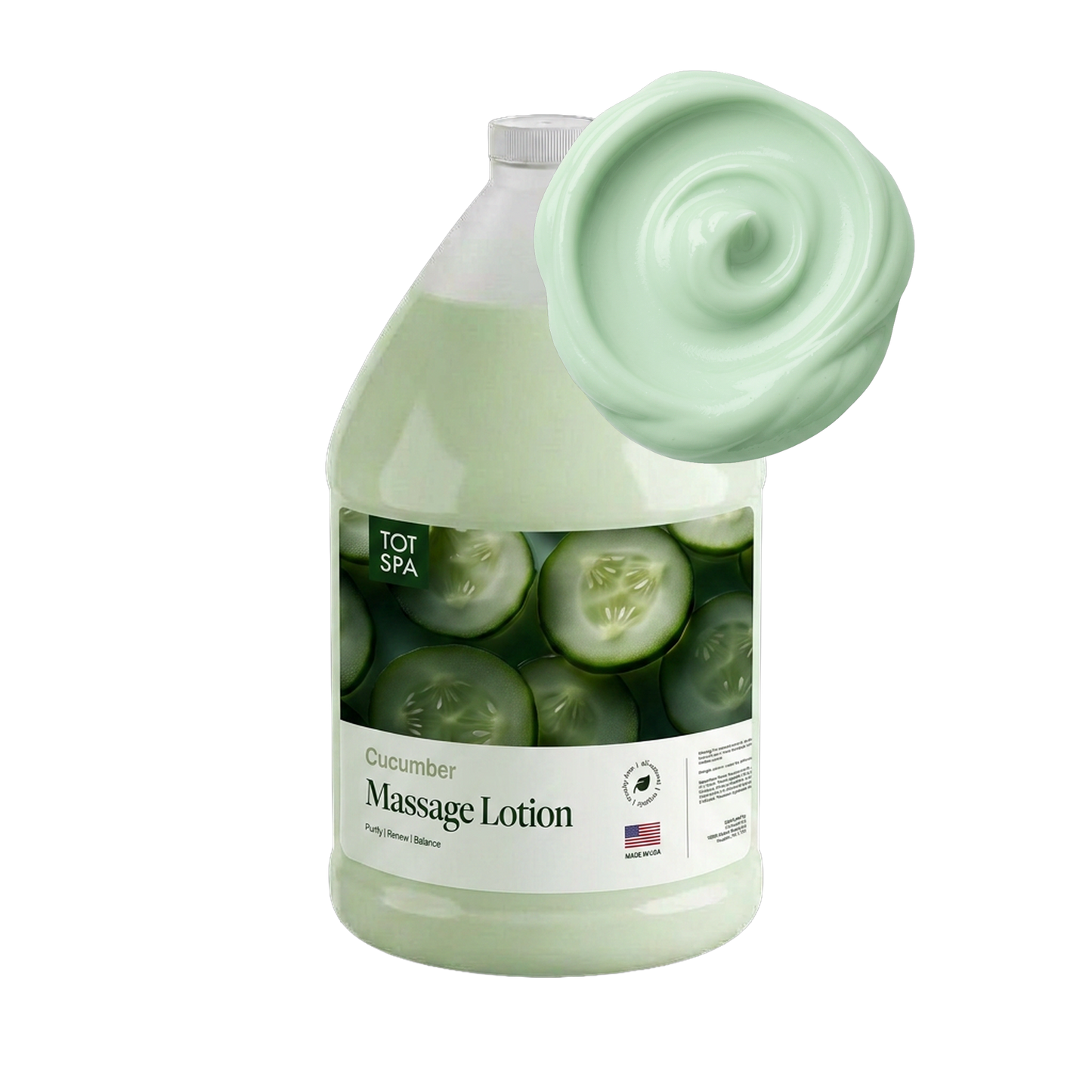 TOT Massage Lotion Cucumber 1 Gallon Case