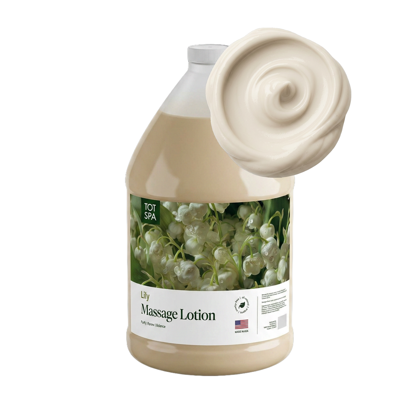 TOT Massage Lotion Lily 1 Gallon Case