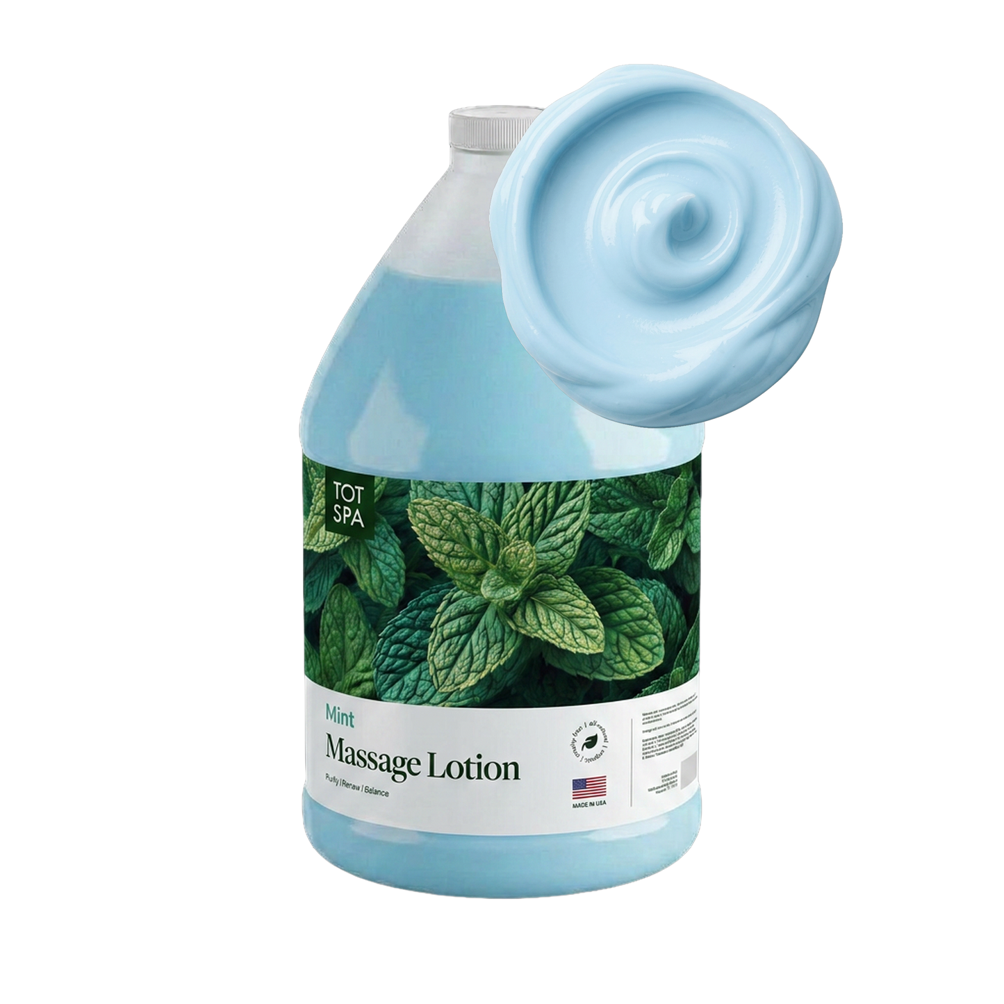 TOT Massage Lotion Mint 1 Gallon Case