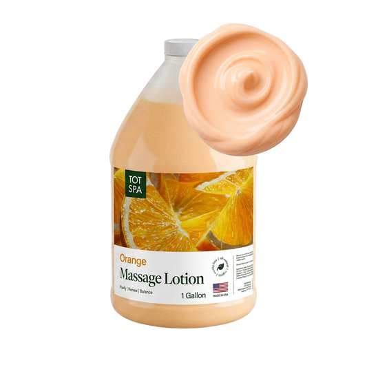 TOT Massage Lotion Orange 1 Gallon Case