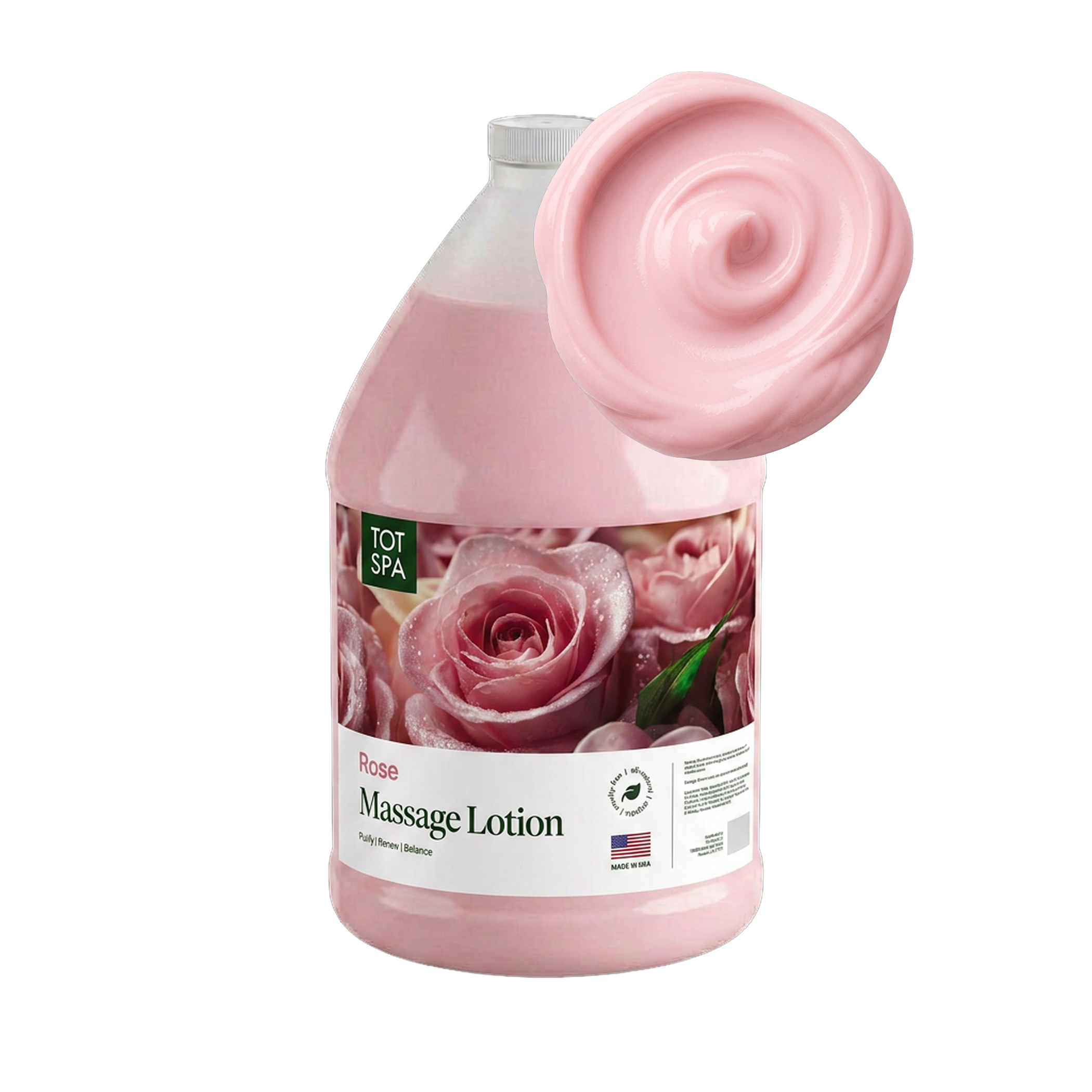 TOT Massage Lotion Rose 1 Gallon Case
