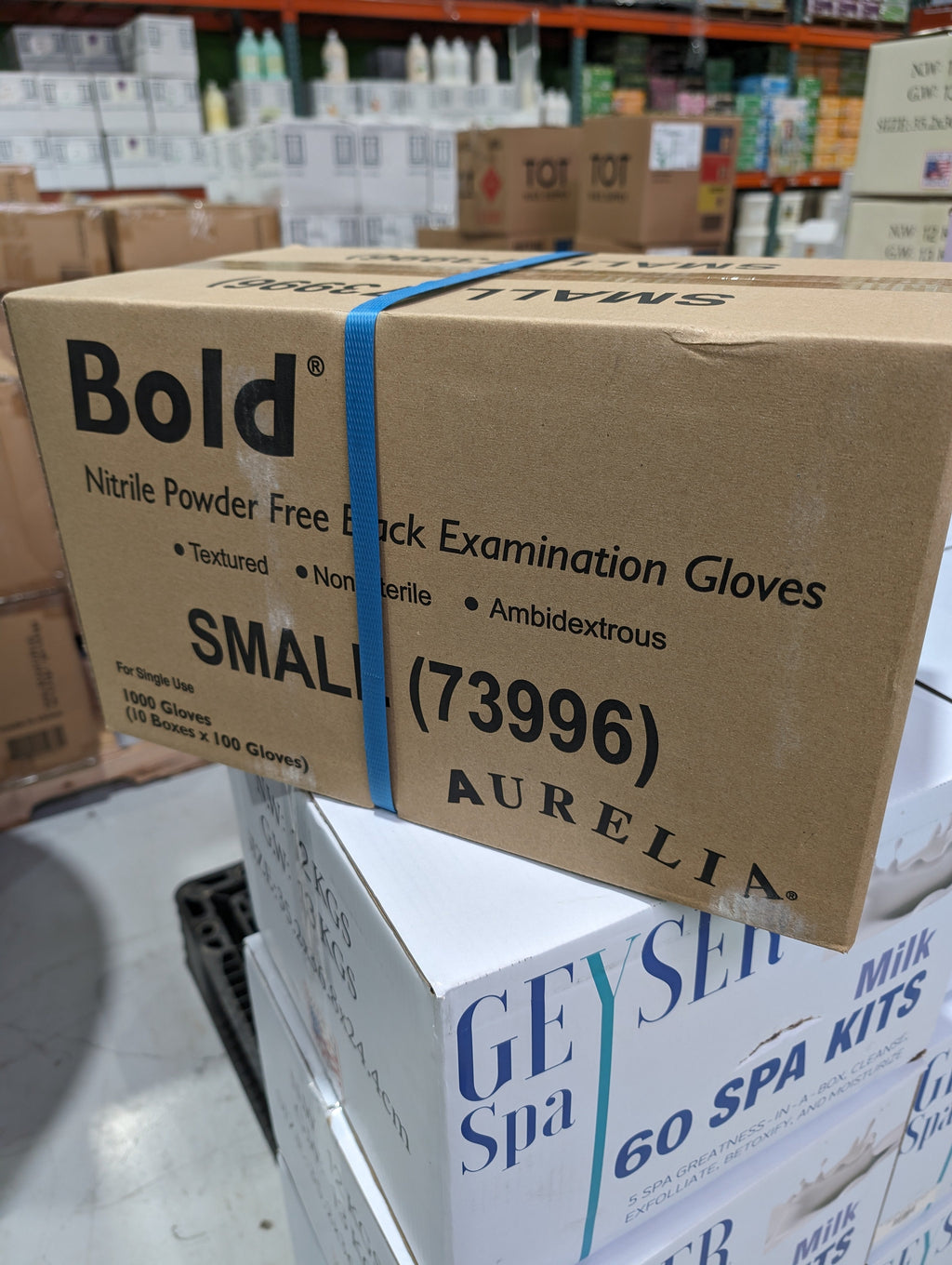 Găng tay khám bệnh màu đen không bột Nitrile BOLD (1000 chiếc)