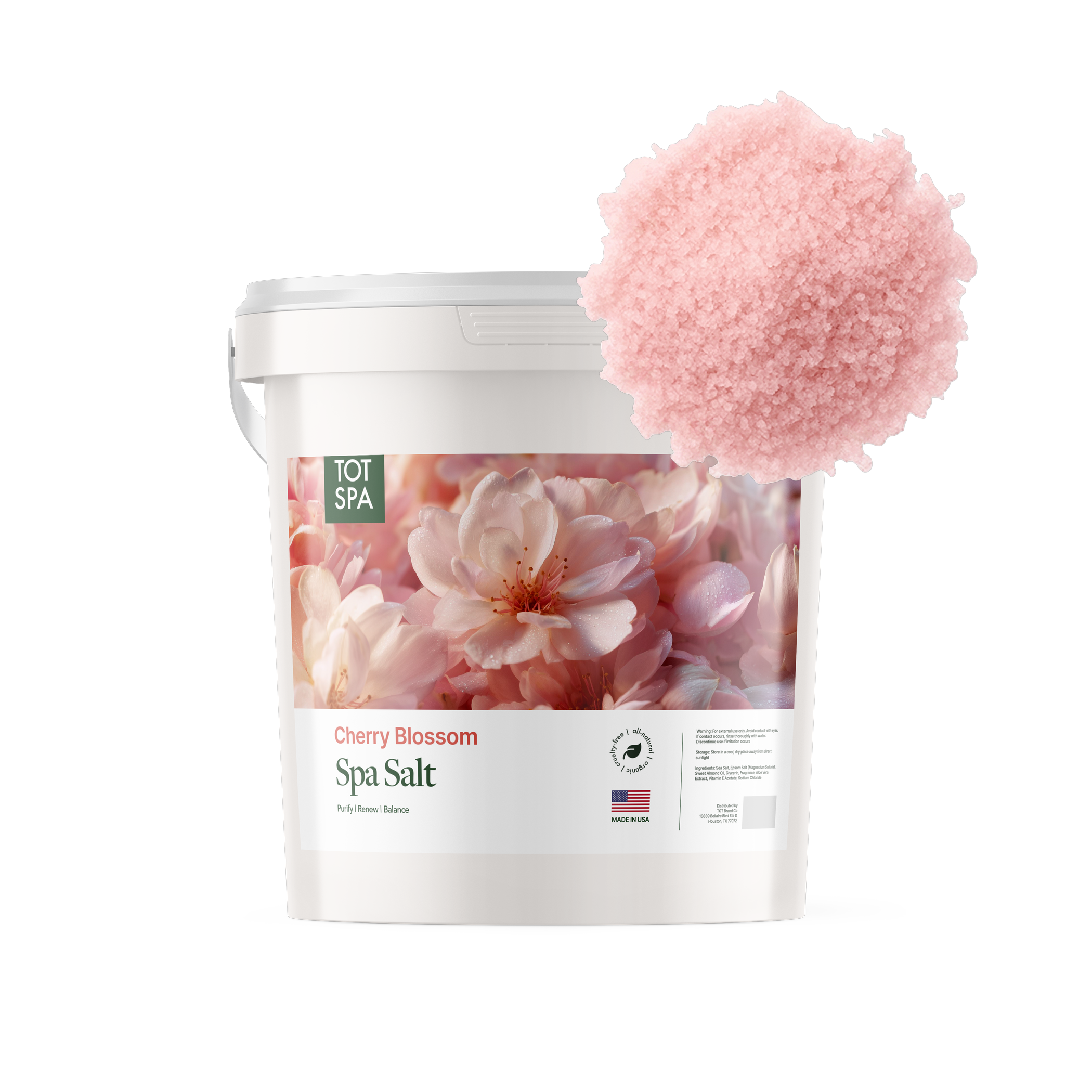 TOT Spa Salt Cherry Blossom 5 Gallon