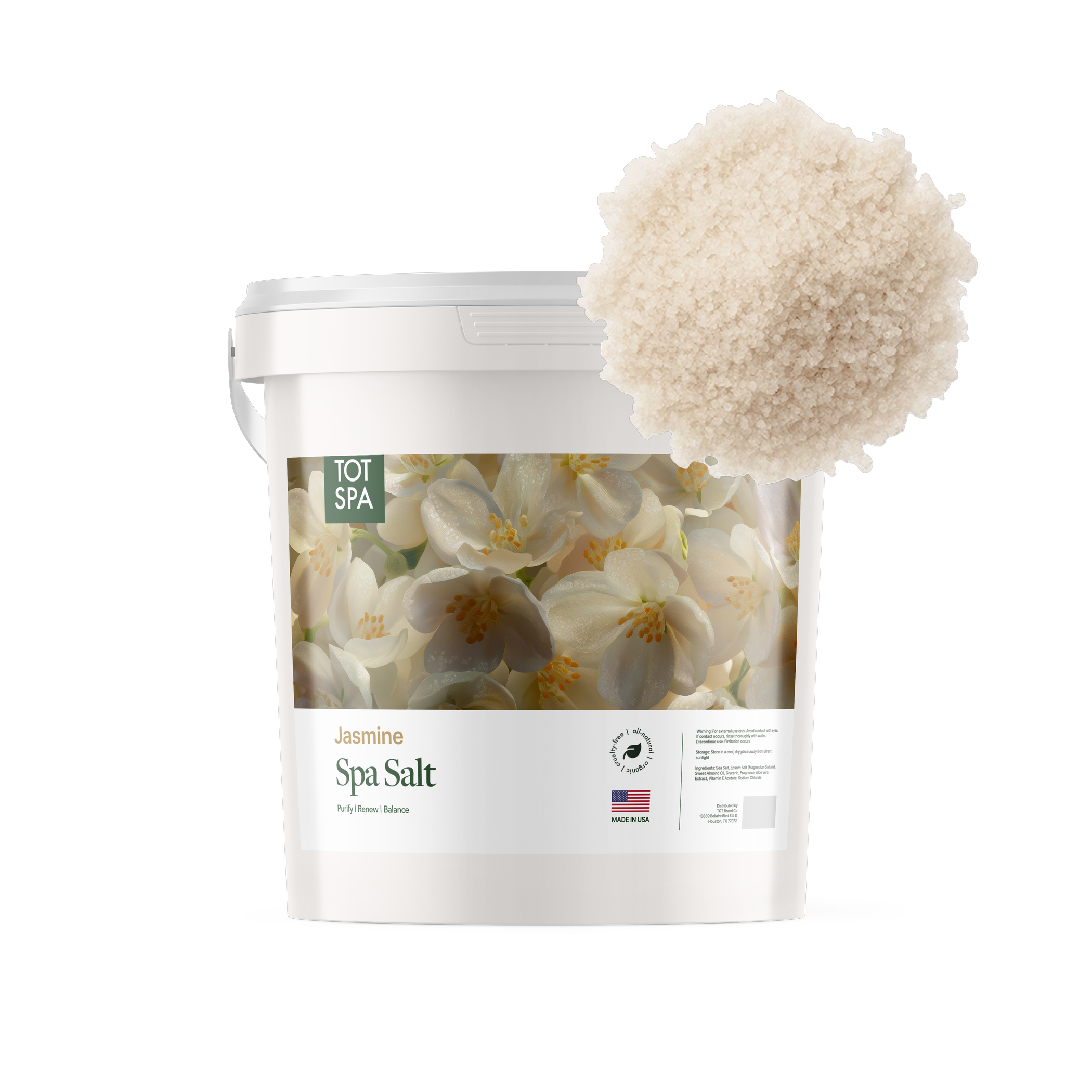 TOT Spa Salt Jasmine 5 Gallon