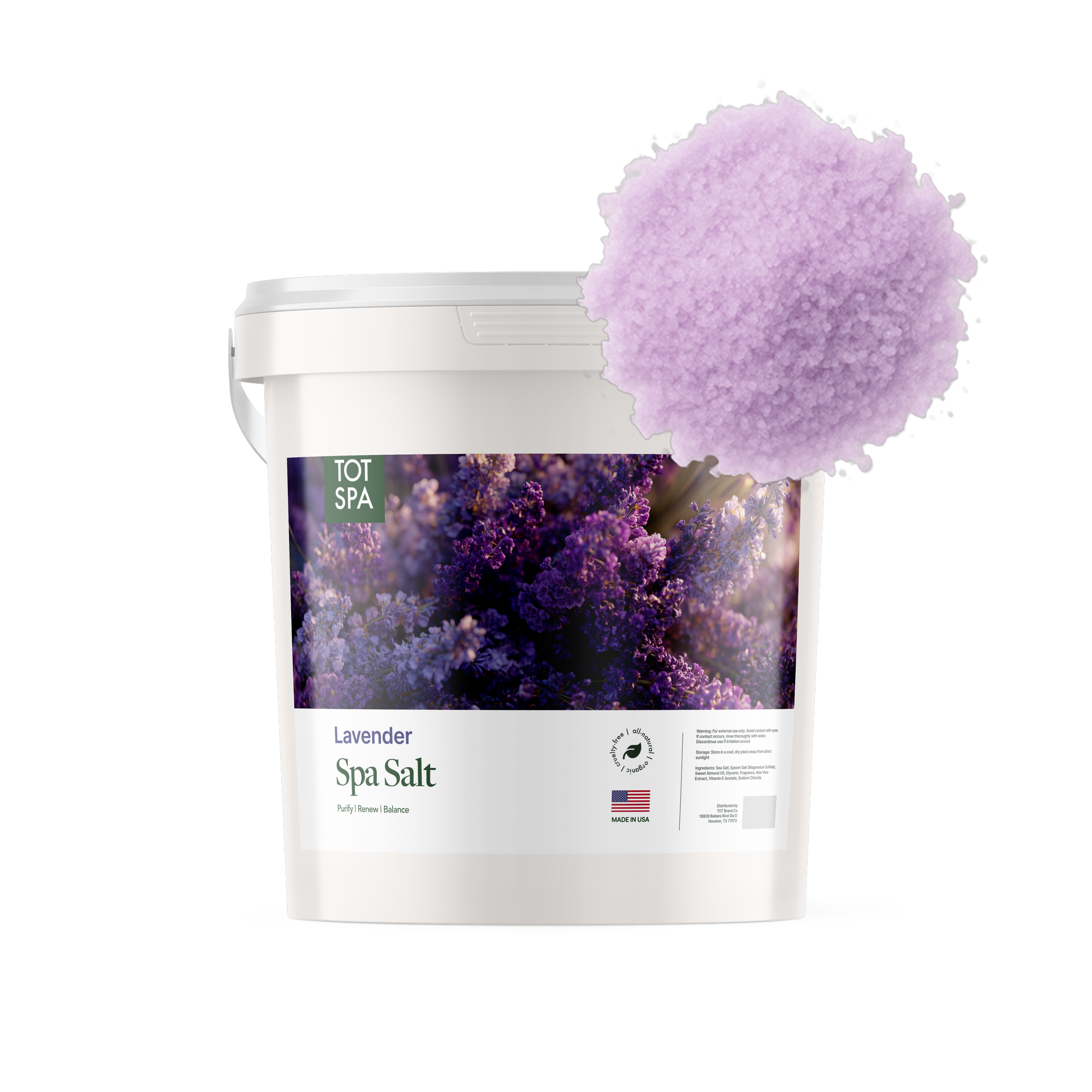 TOT Spa Salt Lavender 5 Gallon