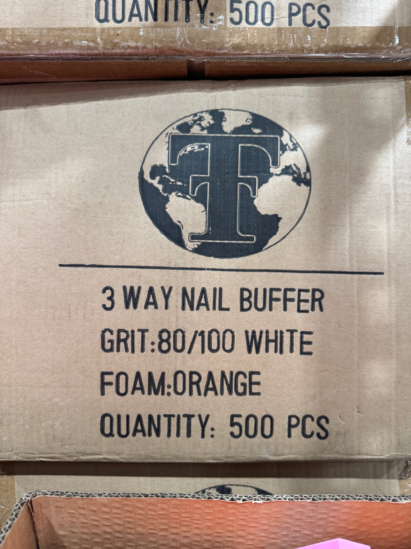 TOT 3 WAY NAIL BUFFER (BOX-500 PCS)