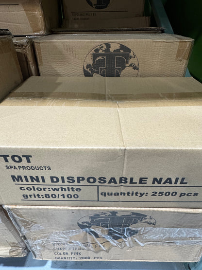 TOT MINI NAIL FILE (BOX-2500/5000 PCS)