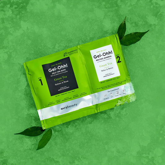 Avry Beauty Jelly Spa Kit Green Tea 1 Case (120 Kits)