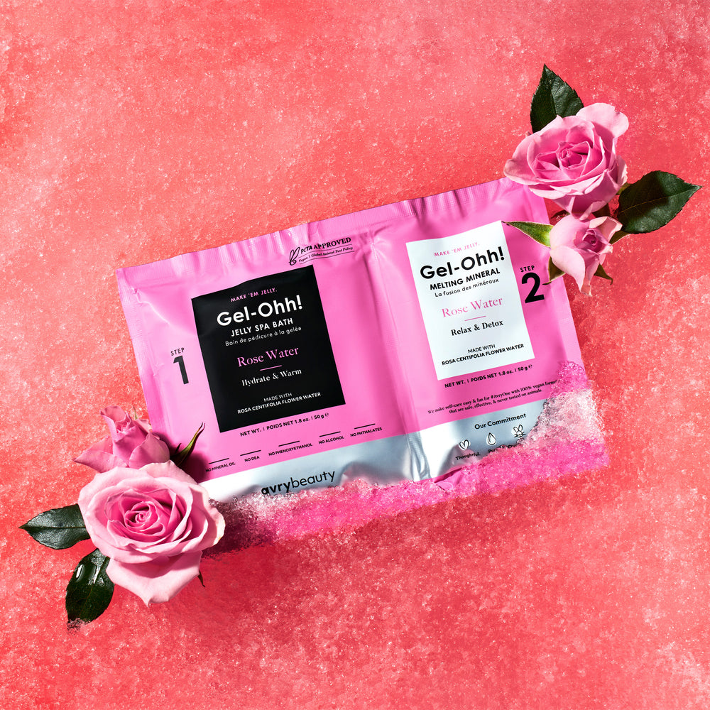 Avry Beauty Jelly Spa Kit Rose Water 1 Case (120 Kits)
