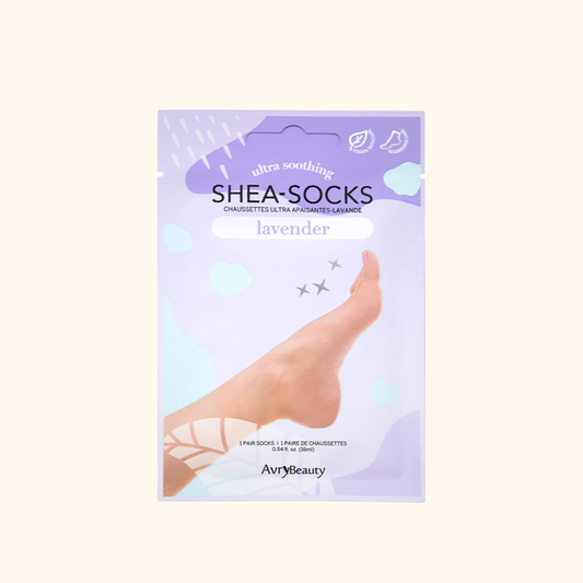 Avry Beauty Shea-Socks Lavender 1 Case (300 Packs)