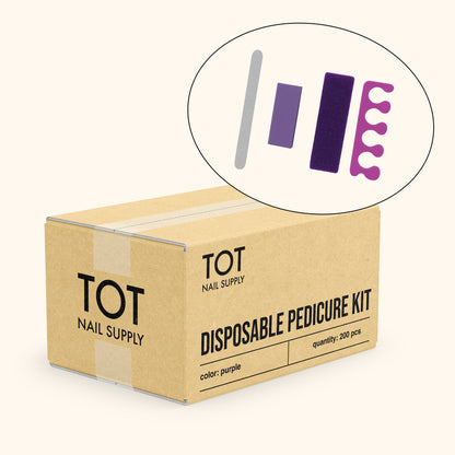 TOT DISPOSABLE PEDICURE KIT (200 PC)
