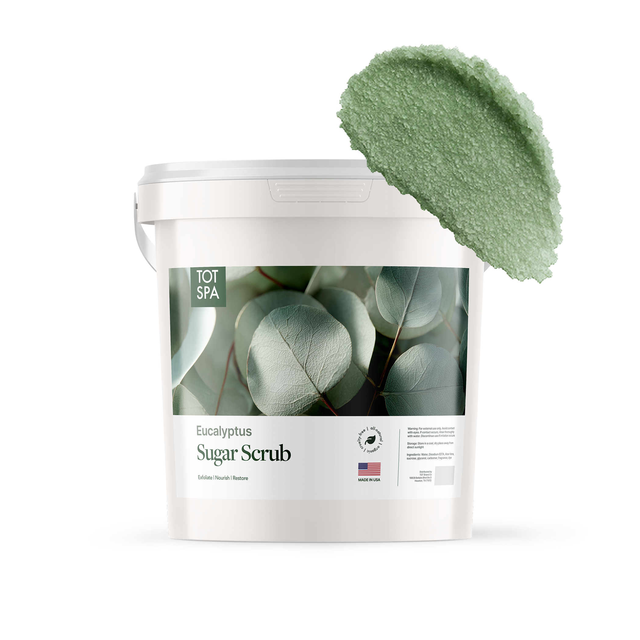 TOT Sugar Scrub Eucalyptus 5 Gallon