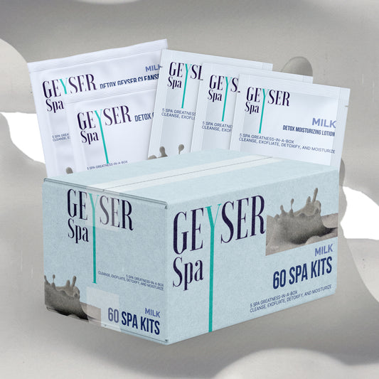 Geyser Spa 5 Step Pedicure Kit Milk Case