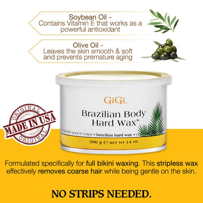 GIGI BRAZILIAN BODY HARD WAX (CASE-24 PC)