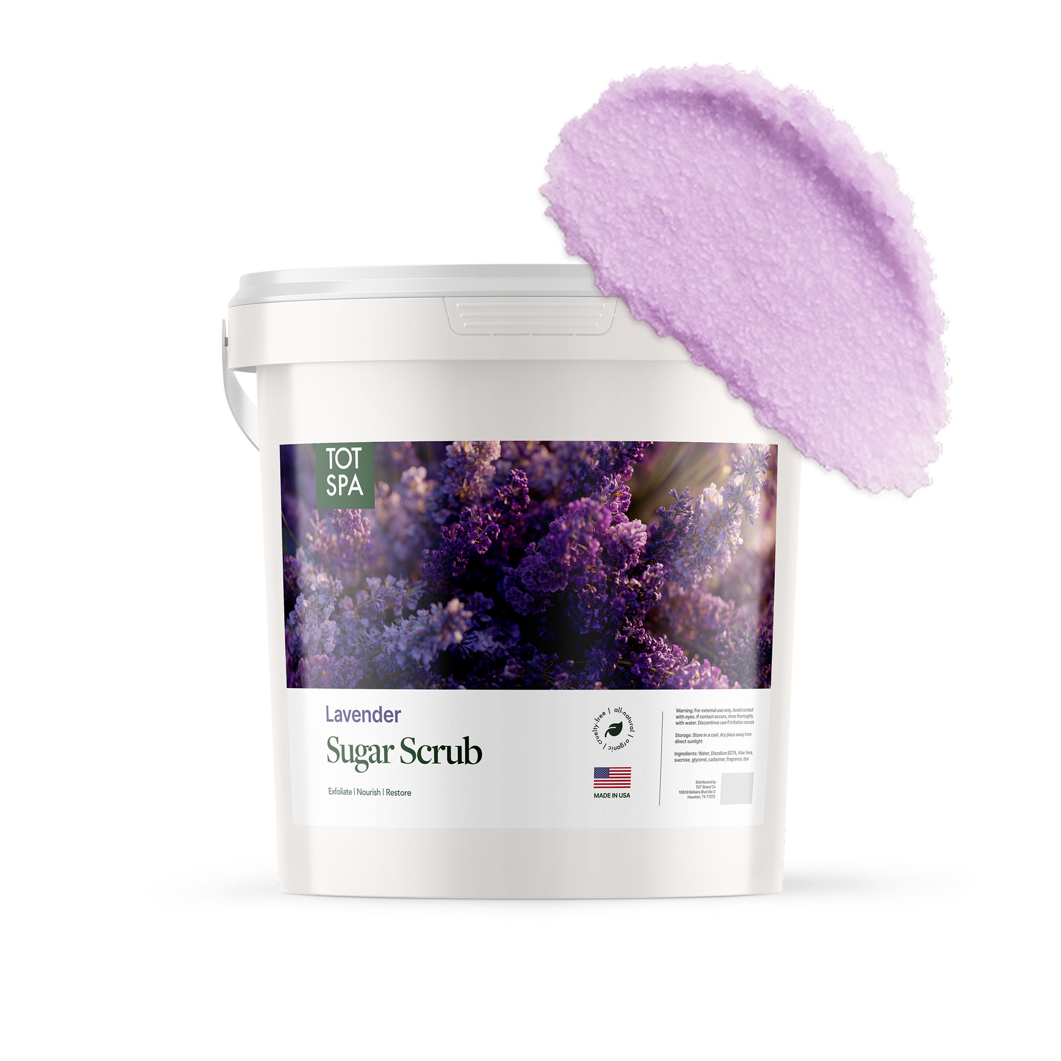TOT Sugar Scrub Lavender 5 Gallon