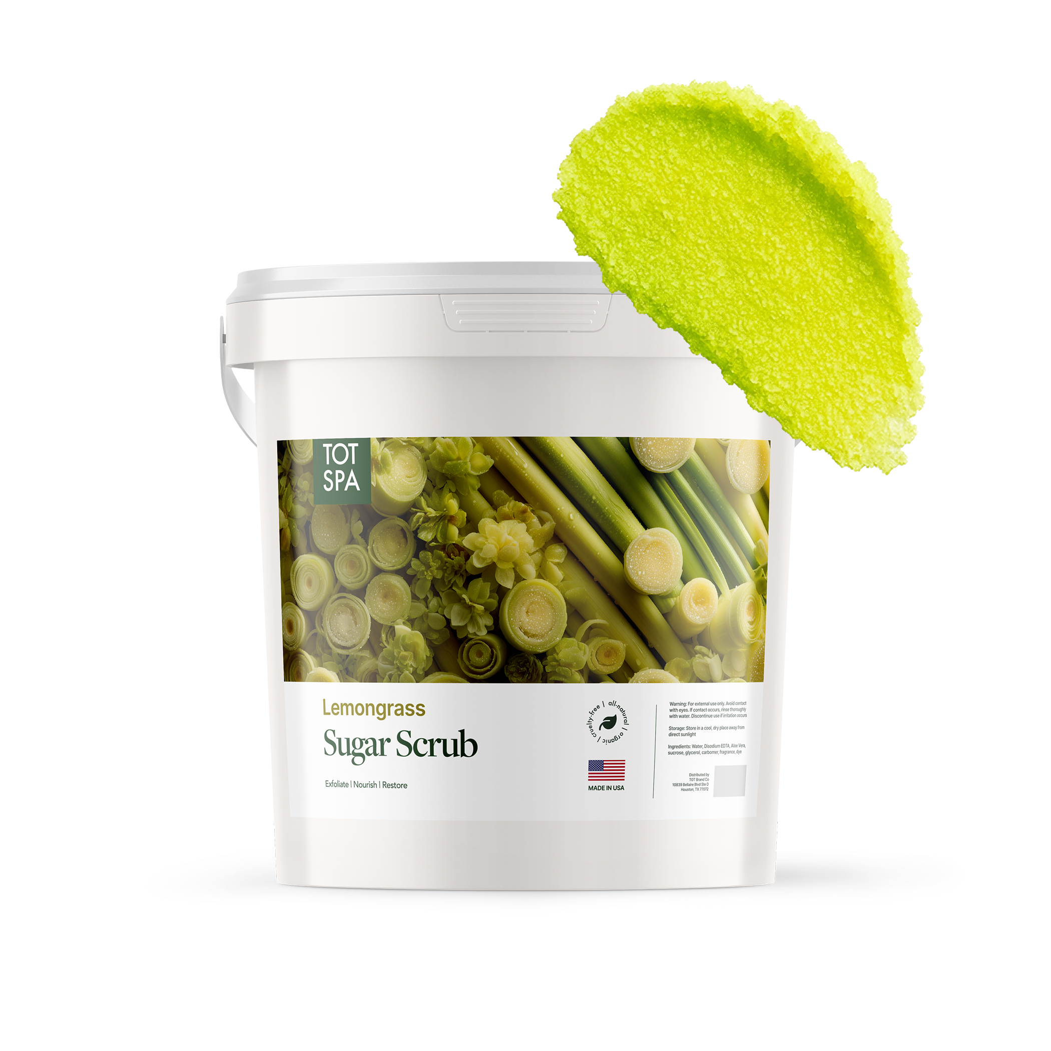 TOT Sugar Scrub Lemongrass 5 Gallon