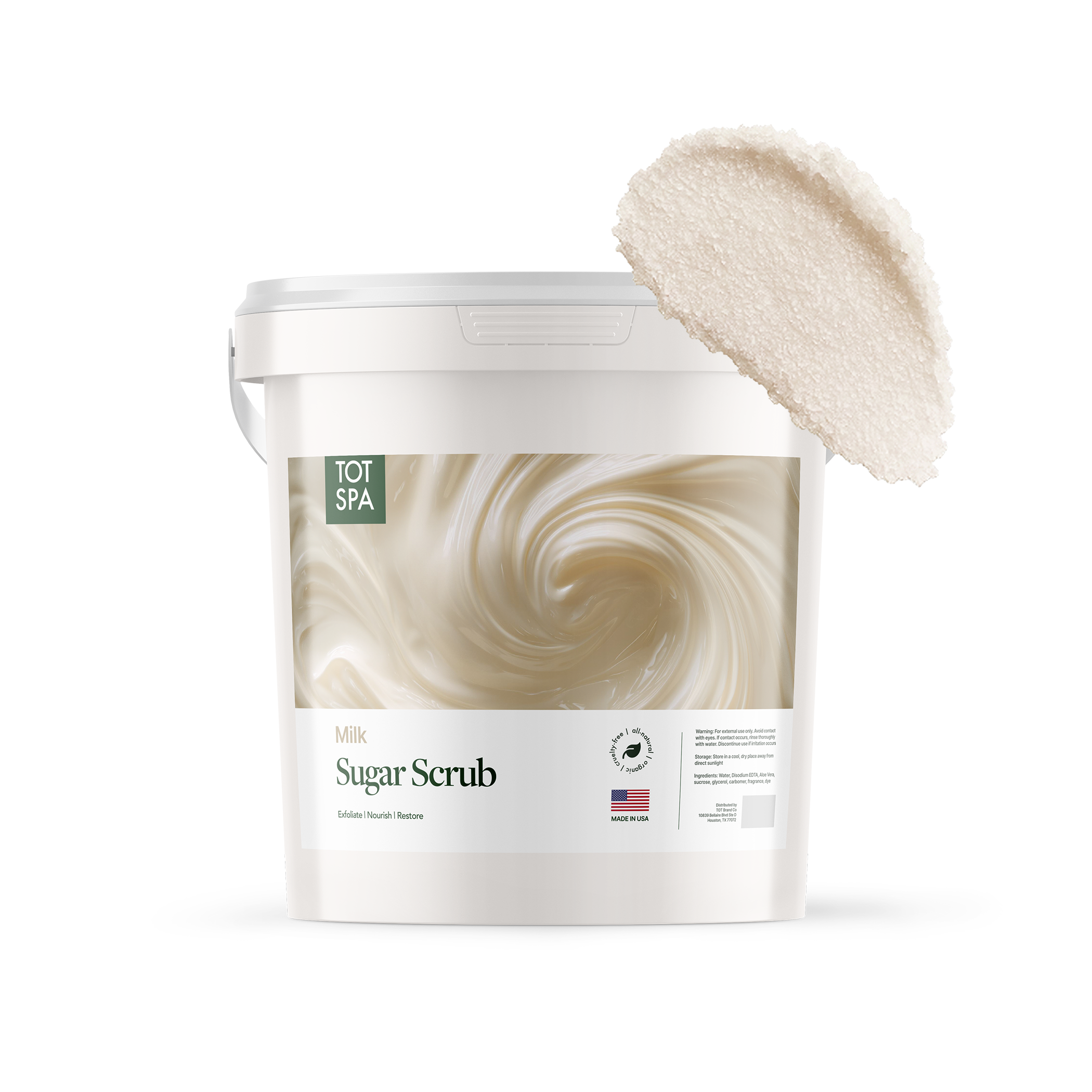 TOT Sugar Scrub Milk 5 Gallon