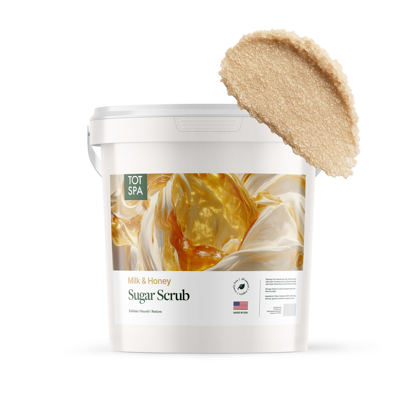 TOT Sugar Scrub Milk & Honey 5 Gallon