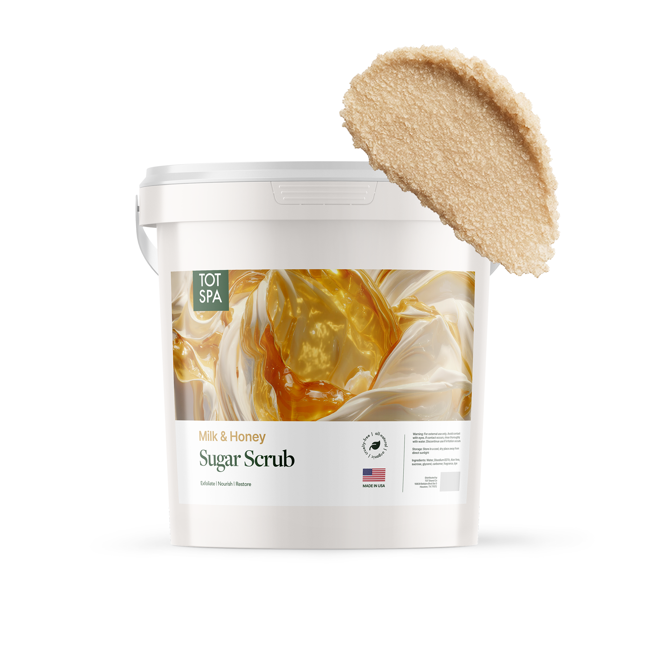 TOT Sugar Scrub Milk & Honey 5 Gallon