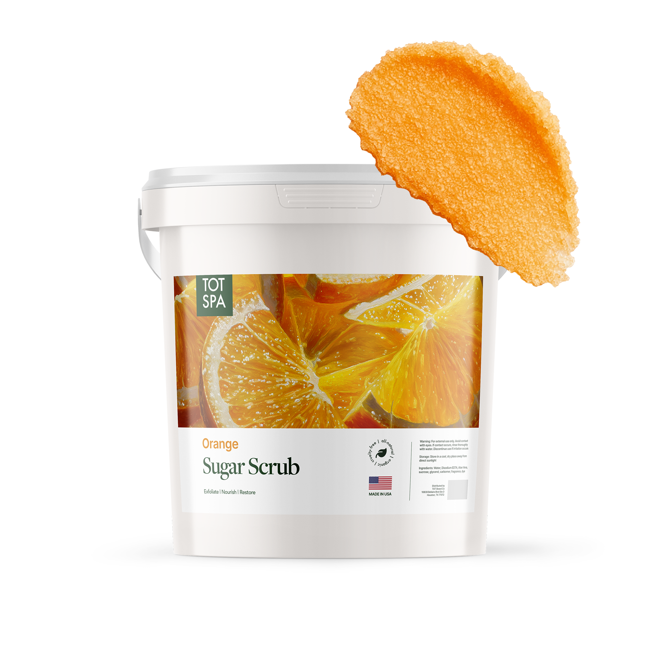 TOT Sugar Scrub Orange 5 Gallon