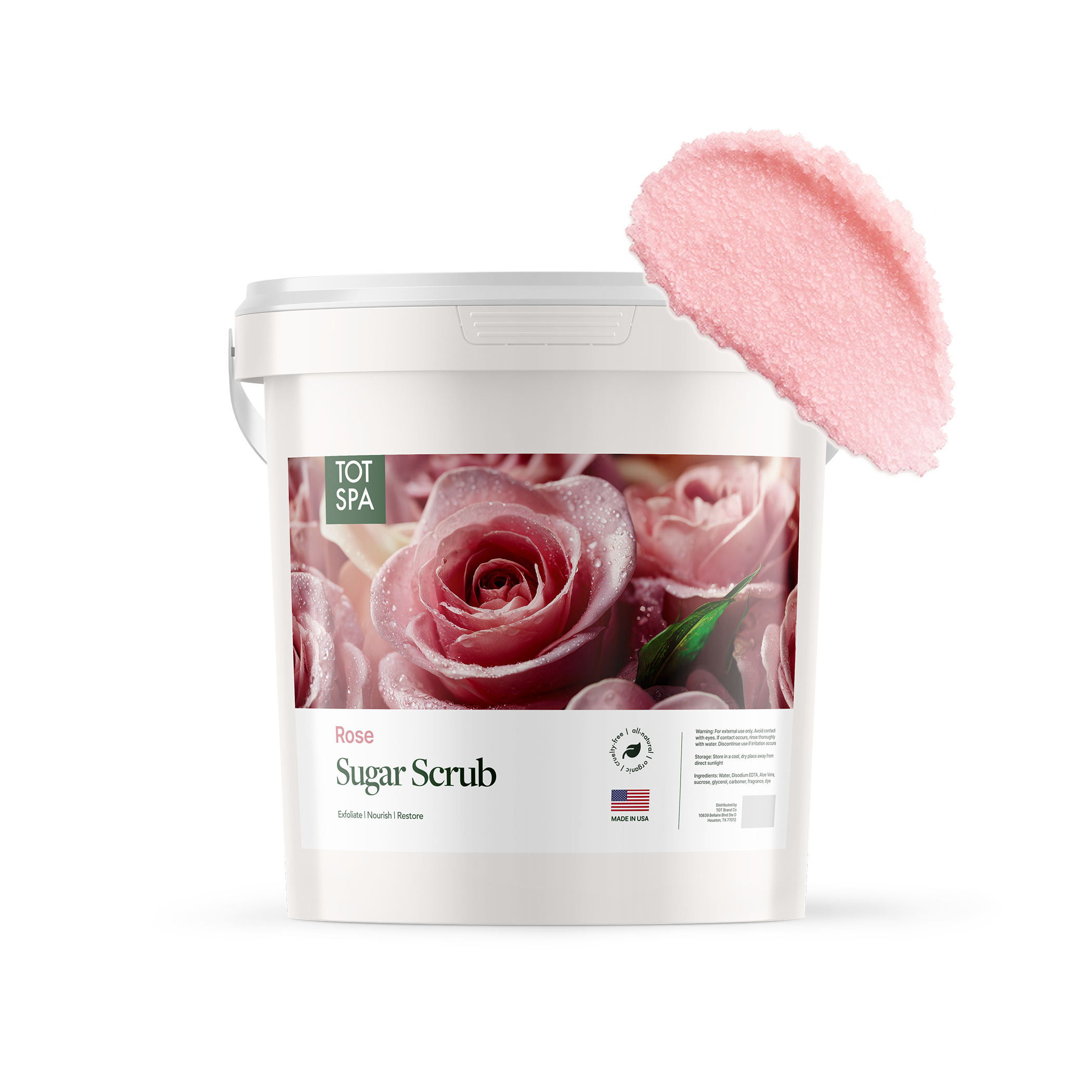 TOT Sugar Scrub Rose 5 Gallon